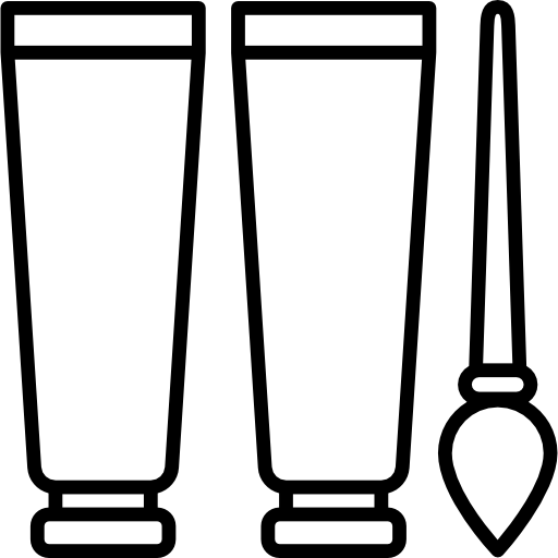 Icon de tubes de peinture